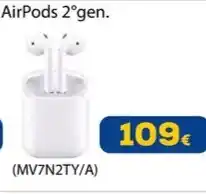 Euronics AirPods 2ºgen. offerta