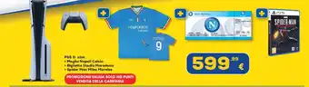 PS5 D slim + Maglia Napoli Calcio + Biglietto Stadio Maradona + Spider Man Miles Morales