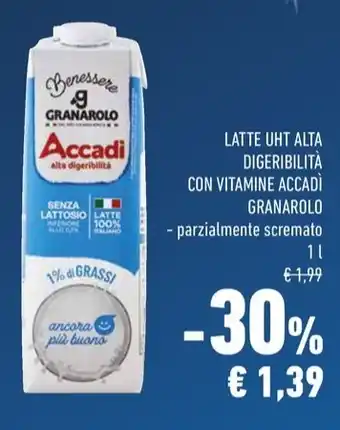 Conad LATTE UHT ALTA DIGERIBILITÀ CON VITAMINE ACCADÌ GRANAROLO offerta