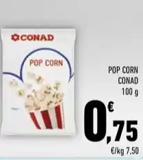 Conad POP CORN CONAD offerta