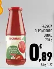 Conad PASSATA DI POMODORO CONAD offerta