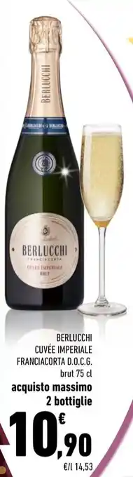 Conad BERLUCCHI CUVÉE IMPERIALE FRANCIACORTA D.O.C.G. brut 75 cl offerta
