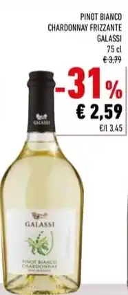 Conad PINOT BIANCO CHARDONNAY FRIZZANTE GALASSI offerta