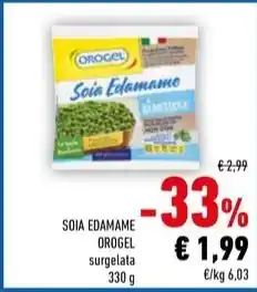 Conad SOIA EDAMAME OROGEL surgelata 330 g offerta
