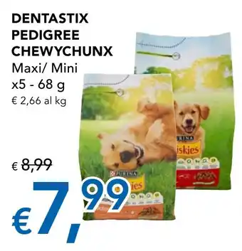 DENTASTIX PEDIGREE CHEWYCHUNX Maxi/ Mini x5 - 68 g