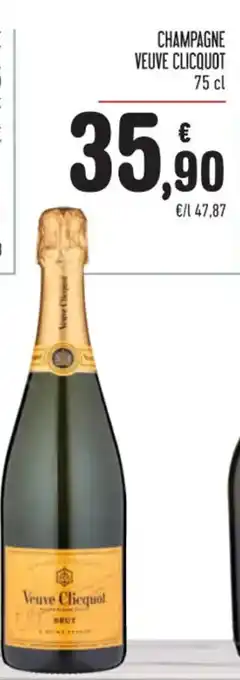 Spazio Conad CHAMPAGNE VEUVE CLICQUOT 75 cl offerta