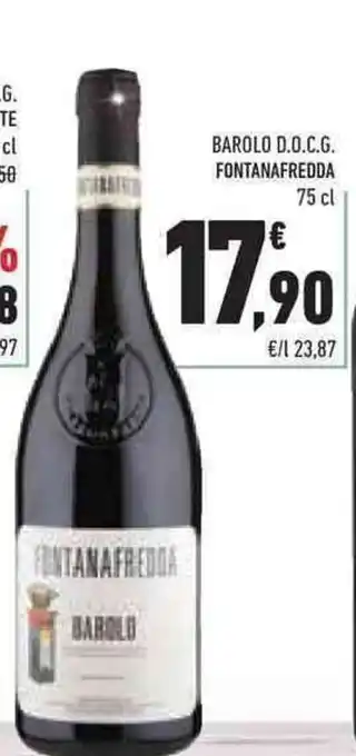 Conad Superstore BAROLO D.O.C.G. FONTANAFREDDA 75 cl offerta