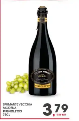 Despar SPUMANTE VECCHIA MODENA PIGNOLETTO 75CL offerta