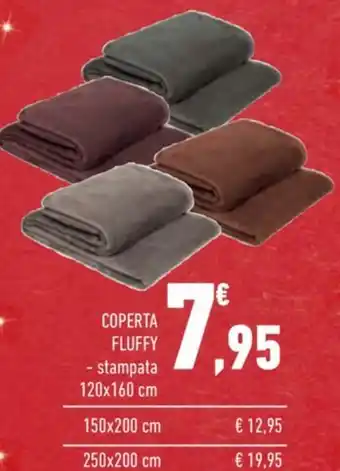 Conad Superstore COPERTA FLUFFY - stampata 120x160 cm offerta