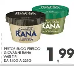 Despar PESTO/ SUGO FRESCO GIOVANNI RANA VARI TIPI offerta