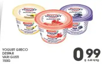 Despar YOGURT GRECO DESPAR VARI GUSTI 150G offerta