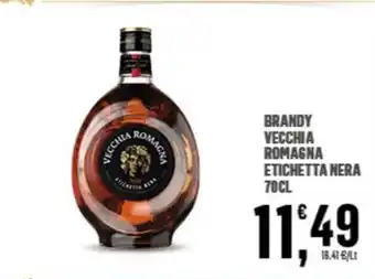 BRANDY VECCHIA ROMAGNA ETICHETTA NERA 70CL