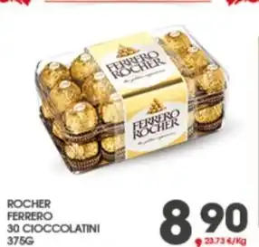Despar ROCHER FERRERO 30 CIOCCOLATINI 375G offerta