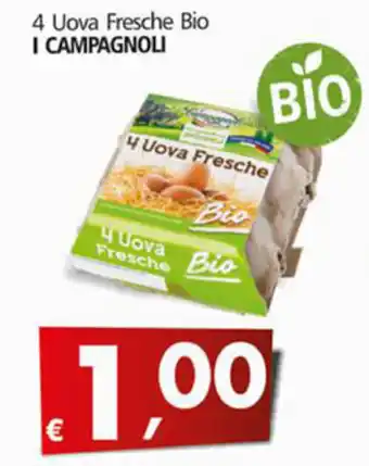 Alter Discount I Campagnoli 4 Uova Fresche Bio offerta