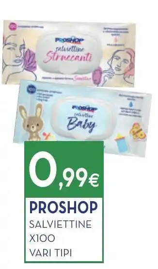 Proshop PROSHOP SALVIETTINE X100 VARI TIPI offerta