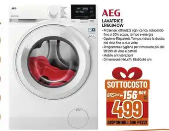 Expert AEG LAVATRICE LR6G940W offerta