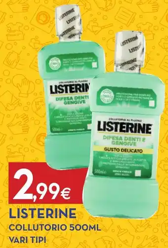 Proshop LISTERINE COLLUTORIO 500ML VARI TIPI offerta