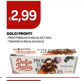 Ekom DOLCI PRONTI - PROFITEROLES G 400 offerta