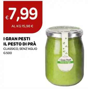 Ekom I GRAN PESTI IL PESTO DI PRÀ CLASSICO, SENZ'AGLIO G 500 offerta
