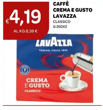 Ekom CAFFÈ CREMA E GUSTO LAVAZZA CLASSICO G 250X2 offerta