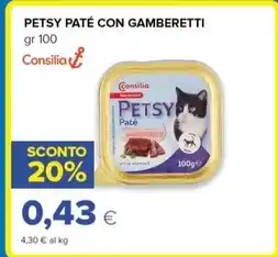 Tigre Amico PETSY PATÉ CON GAMBERETTI Consilia offerta