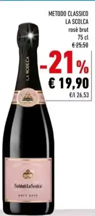Conad METODO CLASSICO LA SCOLCA rose brut offerta