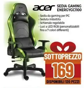 Expert acer SEDIA GAMING ENERGYGC1100 offerta
