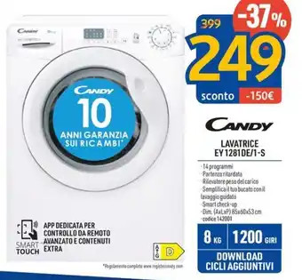 CANDY LAVATRICE EY 1281DE/1-S