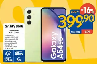 FreeShop SAMSUNG SMARTPHONE GALAXY A54 offerta