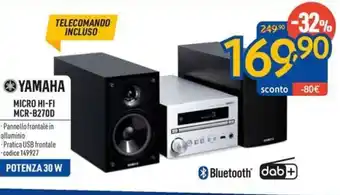 YAMAHA MICRO HI-FI MCR-B270D