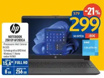 hp NOTEBOOK 250 G9 6F203EA