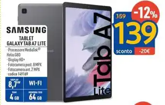 FreeShop SAMSUNG TABLET GALAXY TAB A7 LITE offerta