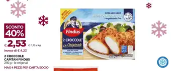 Unicoop 2 CROCCOLE CAPITAN FINDUS 216 g - le originali offerta