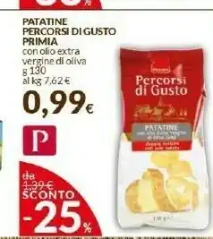 Doro Supermercati Primia Patatine Percorsi Di Gusto Con Olio Extra Vergine Di Oliva offerta