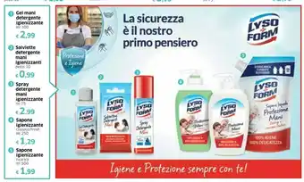 Galassia Lysoform Salviette Detergente Mani Igienizzanti offerta