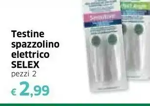 Galassia Selex Testine Spazzolino Elettrico 2 Pz offerta