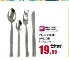 Happy Casa 24 Posate Avlide In Acciaio offerta