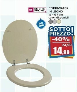 Happy Casa Copriwater In Legno offerta