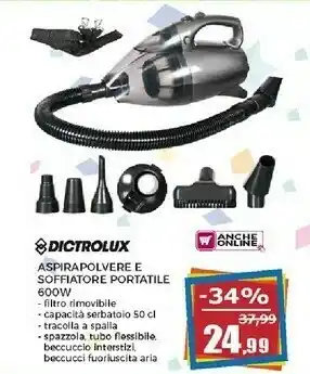 Dictrolux Aspirapolvere E Soffiatore Portatile