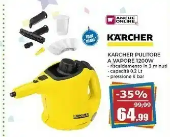 Happy Casa Karcher Pulitore A Vapore offerta