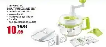 Happy Casa Tritatutto Multifunzione 9 In 1 Larme In Acciaio Inox offerta