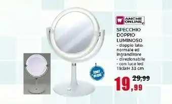 Specchio Doppio Luminoso