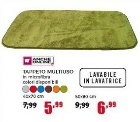 Happy Casa Tappeto Multiuso 40x70 Cm offerta