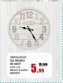 Happy Casa Orologio Da Muro In Mdf offerta