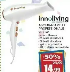 Happy Casa Innoliving Asciugacapelli Professional 2100 offerta