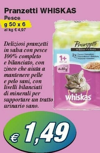 Prix Quality Whiskas Pranzetti Pesce offerta