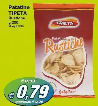 Prix Quality Tipeta Patatine Rustiche Grigliate 200 G(ml) offerta