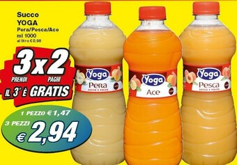 Prix Quality Yoga Pesca Succo E Polpa 1000 G(ml) offerta