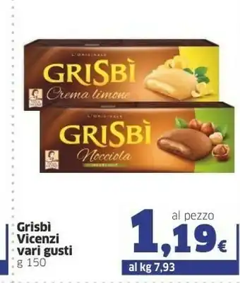 Sigma Matilde Vicenzi - Grisbì Nocciola 150 G(ml) offerta