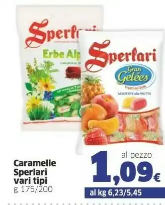 Sigma Sperlari Caramelle Erbe Alpine 200 G(ml) offerta